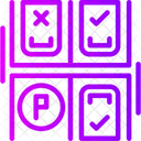 Estado De Ocupacion Del Estacionamiento Espacios Disponibles Disponibilidad De Estacionamiento Icono