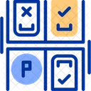 Estado De Ocupacion Del Estacionamiento Espacios Disponibles Disponibilidad De Estacionamiento Icono