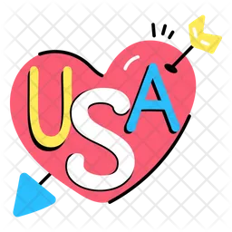 Amor de estados unidos  Icono