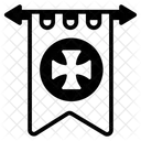 Estandarte De Batalla Estandarte De Estandarte Estandarte De Caballero Icono