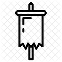Estandarte De Guerra Hecho Jirones Estandarte De Guerra Bandera De Batalla Icono
