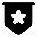 Banner Estrella Cinta Marca Icono