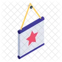 Pancarta De Estrella Pancarta Colgante Pancarta Deportiva Icono