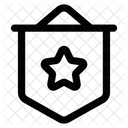 Pancarta De Estrella Pancarta De Corazon Pancarta De Amor Icono