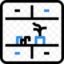 Estante para libros  Icono