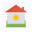 House Estate Solar Icon
