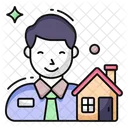 Estate Agent Broker Home Agent Icon