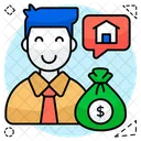 Estate Agent Broker Home Agent Icon