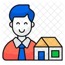 Estate Agent Broker Home Agent Icon