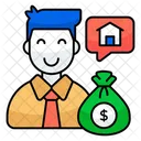 Estate Agent Broker Home Agent Icon