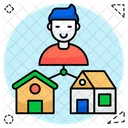 Estate Agent Broker Home Agent Icon