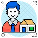 Estate Agent Broker Home Agent Icon