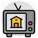 부동산 채널 부동산 채널 TV 광고 아이콘