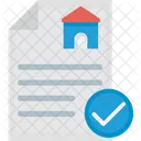 Estate Contract Home Loan Application Mortgage Papers Icon