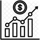 Estatisticas Aumento Investimento Ícone