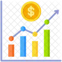 Estatisticas Aumento Investimento Ícone