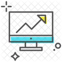 Estatisticas Analises Grafico De Linhas Icon