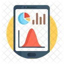 Dados Moveis Analise De Dados Infografico De Negocios Ícone