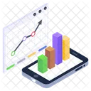 Estatisticas Infografico Movel Infografico Moderno Ícone