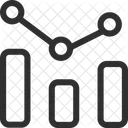 Estatisticas Ponto Do Diagrama A Direita Grafico De Crescimento Ícone