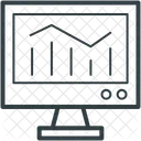 Estatisticas Tela Barras Ícone