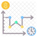 Estatisticas Grafico Linha Ícone