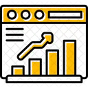 Estatisticas Marketing On Line Ícone