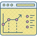 Estatisticas De Paginas Da Web Contabilidade Analise Ícone