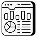 Estatisticas Da Web Infografico Da Web Analise De Dados On Line Ícone