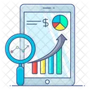 Grafico De Vendas Estatisticas De Vendas Analise De Vendas Ícone