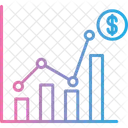 Estatisticas De Vendas Analise Grafico Ícone