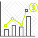 Estatisticas De Vendas Analise Grafico Ícone