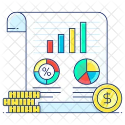 Estatísticas financeiras  Ícone