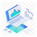 Estatisticas Online Dados Infograficos Ícone