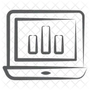 Estatisticas On Line Infografico Grafico De Barras Ícone