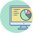 Estatisticas On Line Contabilidade Analise Ícone