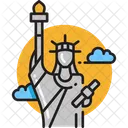 Estatua Da Liberdade Liberdade Nova York Ícone