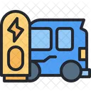 Ev Estacao De Carregamento Carro Eletrico Ícone