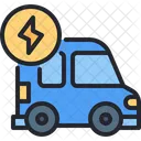 Ev Carro Eletrico Carregamento Ícone