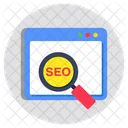 SEO Otimizacao De Mecanismos De Busca Analise De SEO Ícone