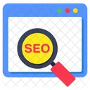 SEO Otimizacao De Mecanismos De Busca Analise De SEO Ícone