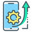 Otimizacao Movel Seo Ios Engrenagem Roda Dentada Ícone