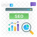 Pesquisa De SEO Exploracao De SEO Pesquisa De Otimizacao Ícone