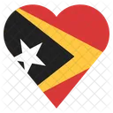 Este Timor Bandera Icono