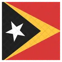 Este Timor Bandera Icono