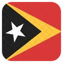 Este Timor Bandera Icono