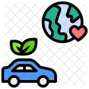 Ev Carro Ecologicamente Correto Ícone