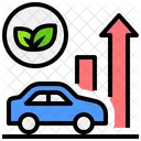Ev Carro Tendencia Ícone
