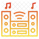 Estereo Audio Iot Musica Som Hifi Internet Coisas Ícone