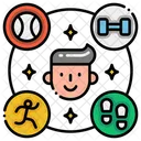 Estilo de vida activo  Icono